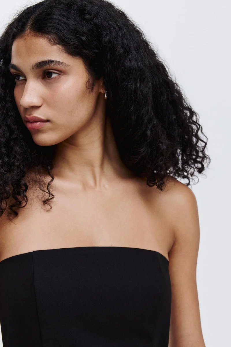 H&M Pleated bandeau dress