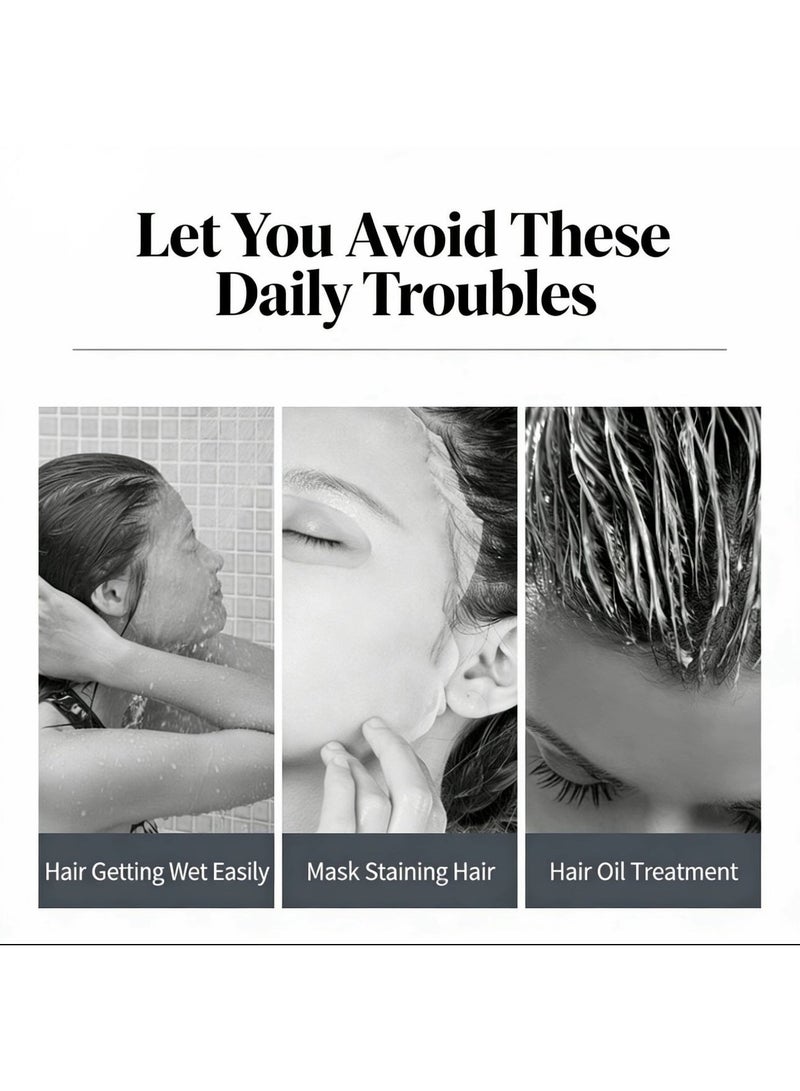 100 غطاء استحمام للاستخدام مرة واحدة، سميكة، مقاومة للماء، أغطية شعر كبيرة الحجم ومرنة عالية الكثافة، للجنسين، مناسبة لمختلف المناسبات. - Image 2