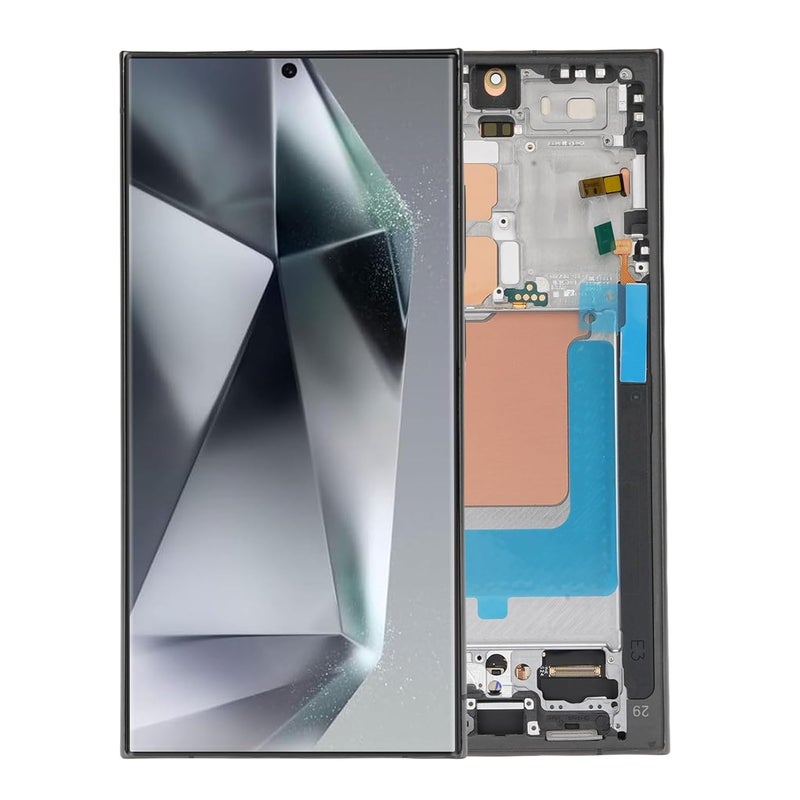 6.8 Inch S24 Ultra Replacement, Dynamic 2X Display Replacement, 1440x3120 Resolution Display with Fingerprint Sensor, Ideal for SM S928U US Version (Black) - Image 3