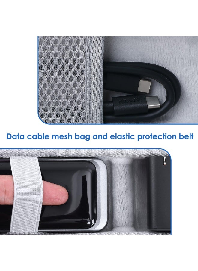 نجم ستايل حقيبة حمل لبنك الطاقة، صندوق حقيبة سفر صلبة EVA متوافق مع بنك الطاقة أنكر برايم (ل 12000 مللي أمبير في الساعة 130 واط) - Image 5