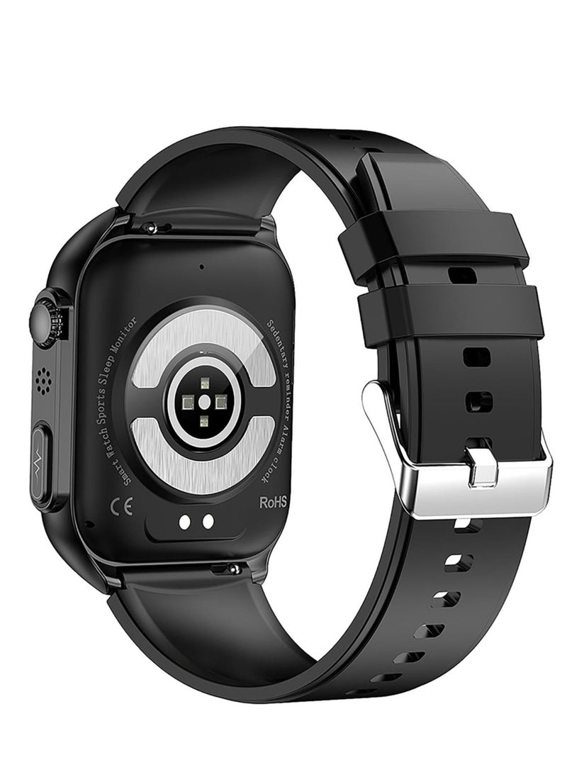 Generic - Blood Glucose Watch,Smart Wearable Glucose Monitor Waterproof - Glucose Monitor Watch for Smartphone, Smart Watch Blood Sugar Monitor for Men and Women - Image 1