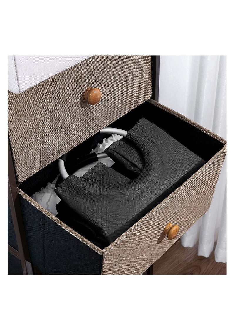 Y&D 82L Large Laundry Basket,Collapsible Fabric,Foldable Hamper, Bag Handles Waterproof Portable Washing Bin Folding Clothes Travel Bathroom College (Black) - Image 4