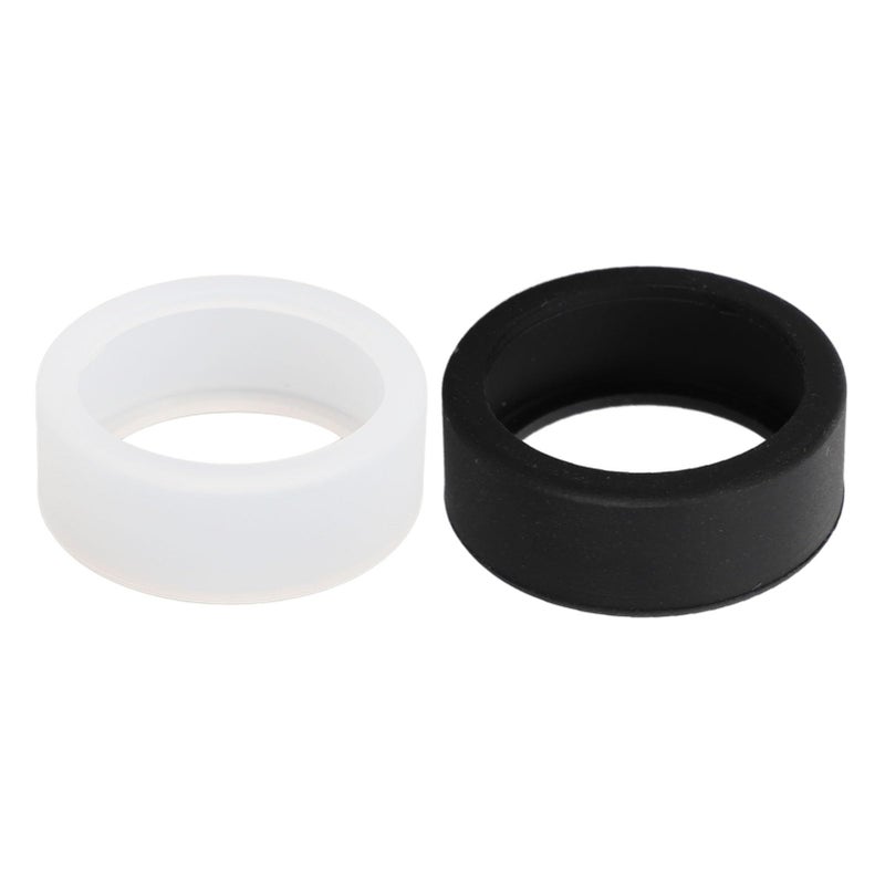 Thin Lightweight Smartwatch Protector Cover Black And White 2Pcs Size M - Image 5
