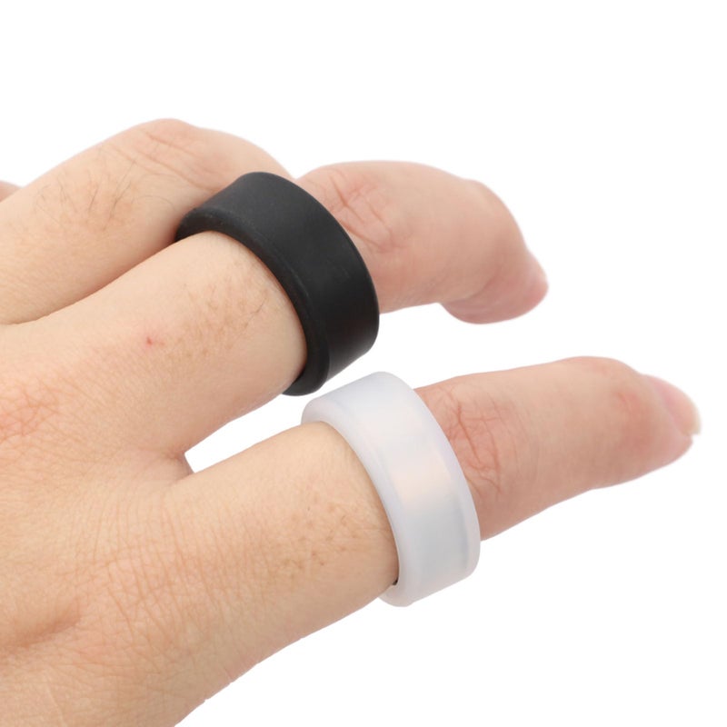 Thin Lightweight Smartwatch Protector Cover Black And White 2Pcs Size M - Image 3