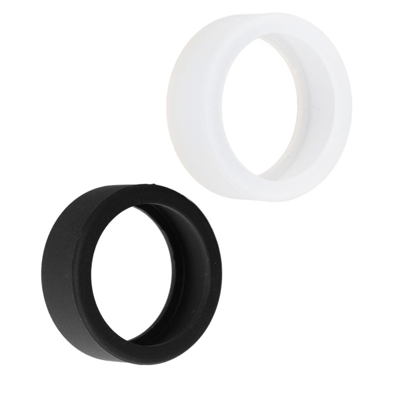Thin Lightweight Smartwatch Protector Cover Black And White 2Pcs Size M - Image 4