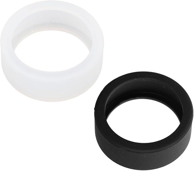 Thin Lightweight Smartwatch Protector Cover Black And White 2Pcs Size M - Image 1
