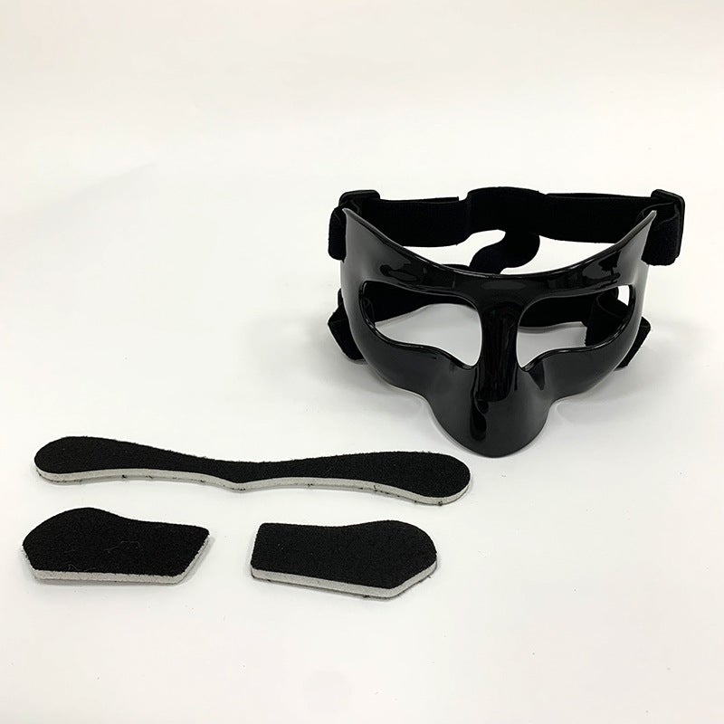 Generic Basketball Nose Guard Face Mask Protection Black Full Frame Basketball Mask