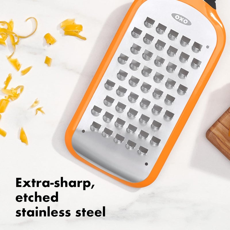 OXO OXO Good Grips Etched Coarse Grater Orange  - Image 5
