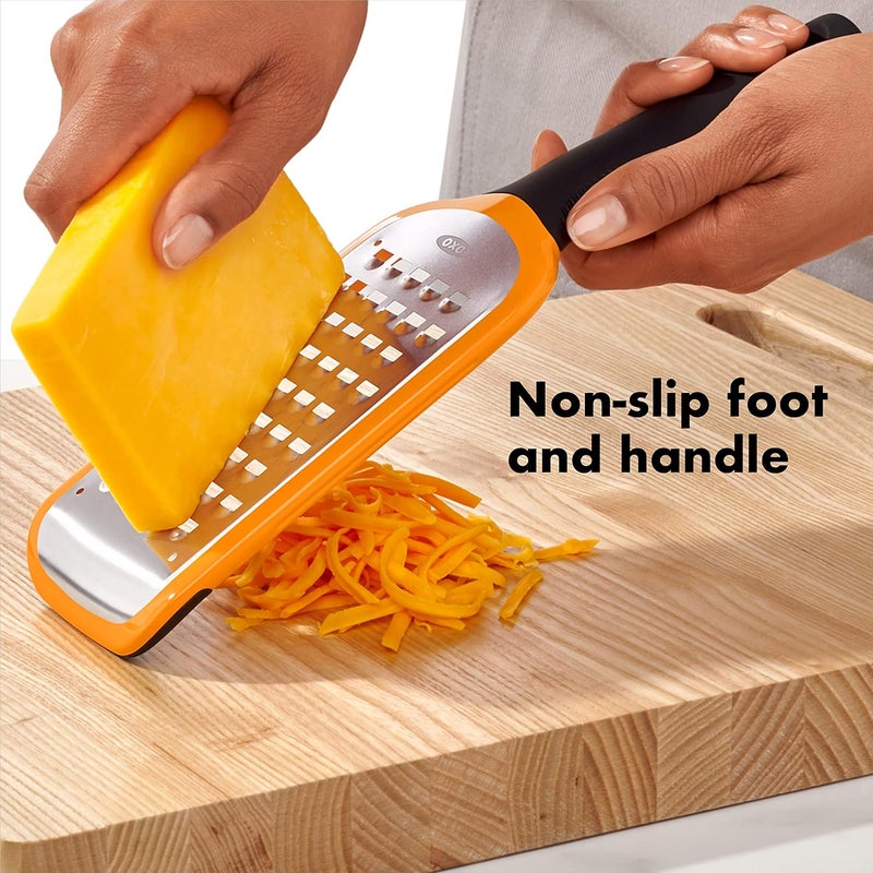 OXO OXO Good Grips Etched Coarse Grater Orange  - Image 3