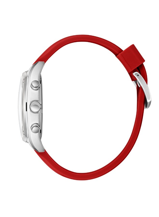 Lee Cooper ساعة متعددة الوظائف للرجال من السيليكون LC08237.468 - 43x50.5 مم - Image 3