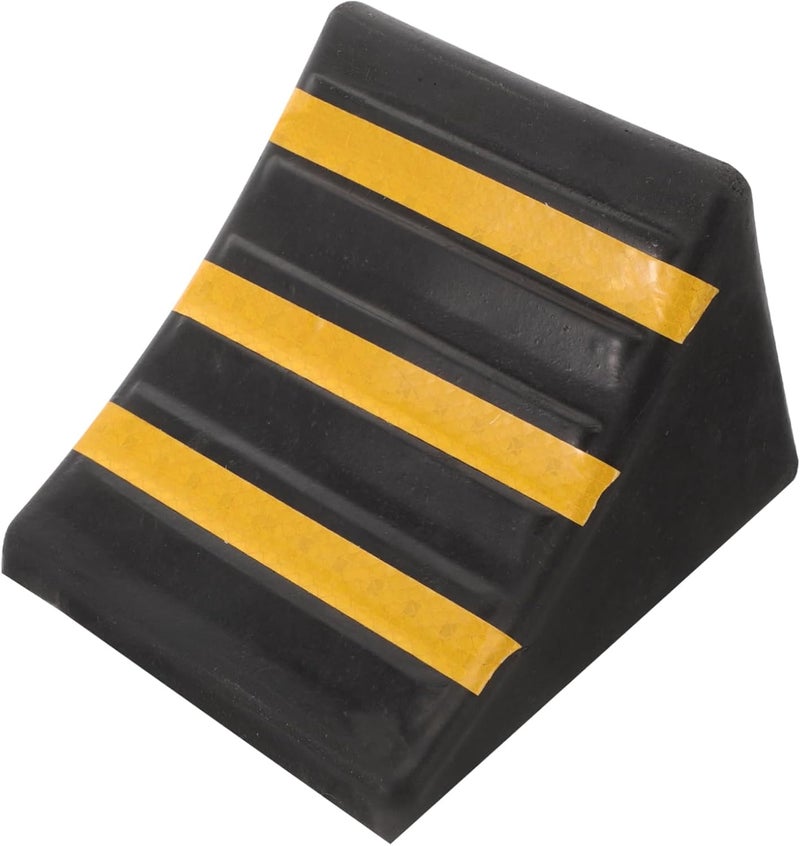 Mobestech Heavy Duty Rubber Wheel Chocks for Cars Trucks Rvs Portable Anti-Skid Tyre Stopper with Sturdy Construction for for Oil Changing Ramps and Trailers - Image 1