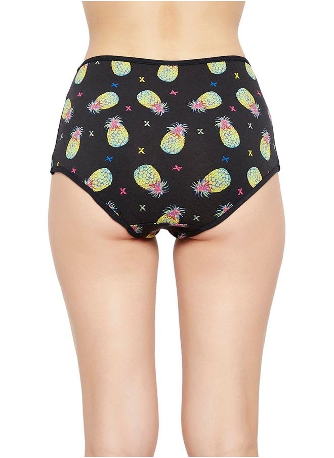 Clovia - Clovia Pack Of 3 High Waist Hipster In Multicolour - Image 1