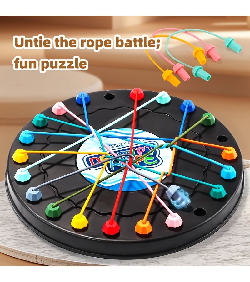 Decryption Knot Rope Challenge Game Logic Training Puzzles For Fun Gatherings - Image 1