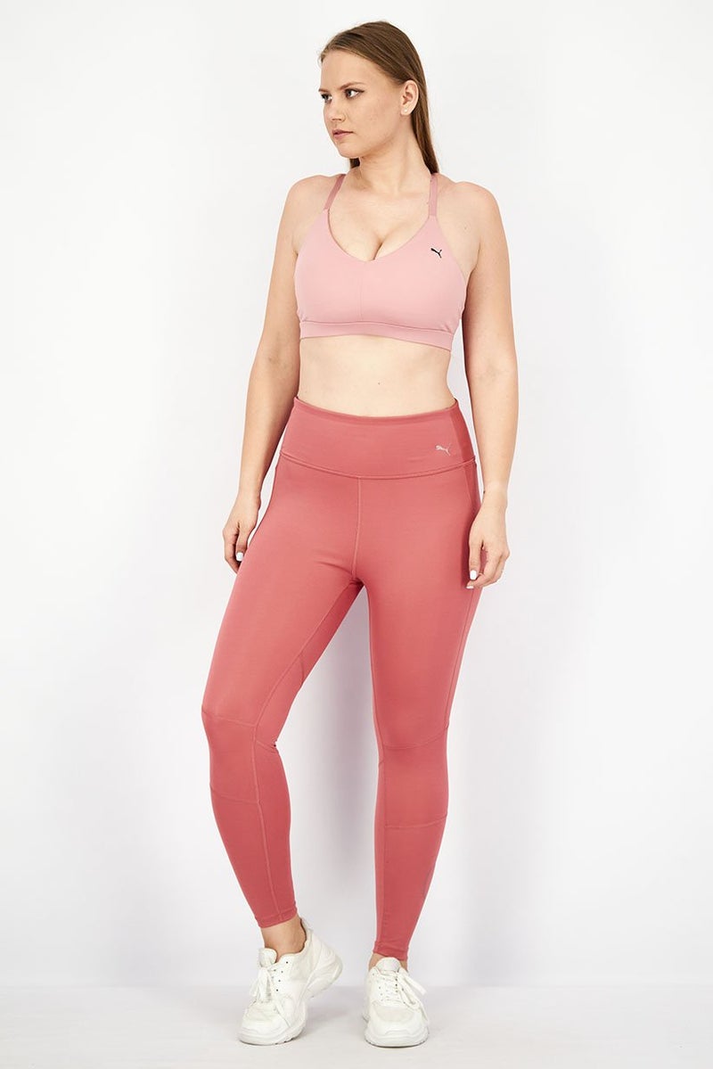 PUMA Women Sportswear Fit Brand Logo Training Legging, Pink Rose - Image 3