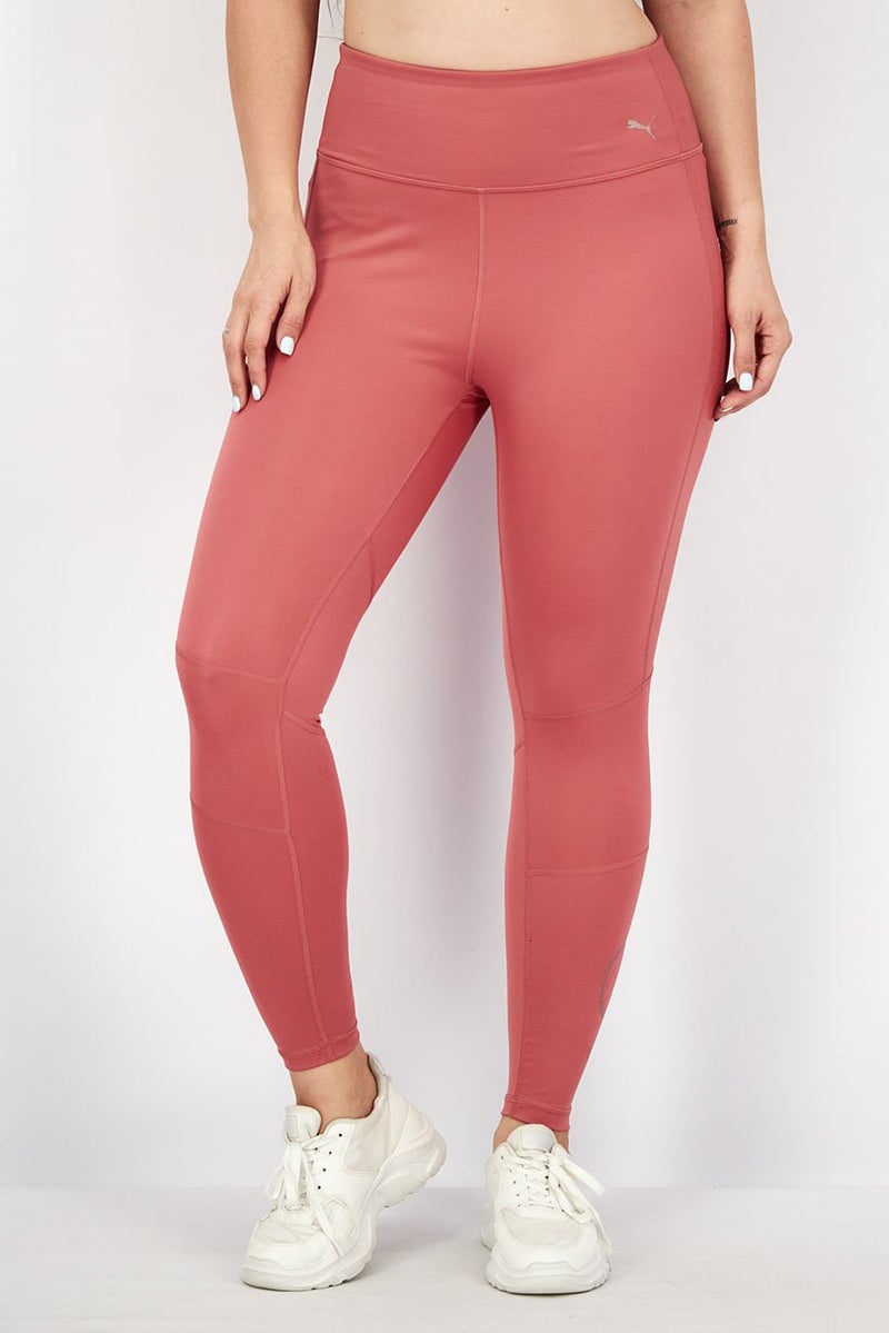 PUMA Women Sportswear Fit Brand Logo Training Legging, Pink Rose - Image 1