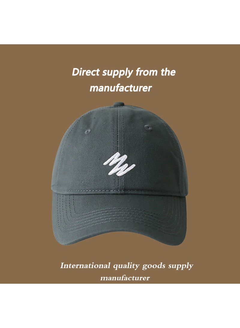 Generic Spring Autumn Embroidered Baseball Cap Unisex Wine red  - Image 2
