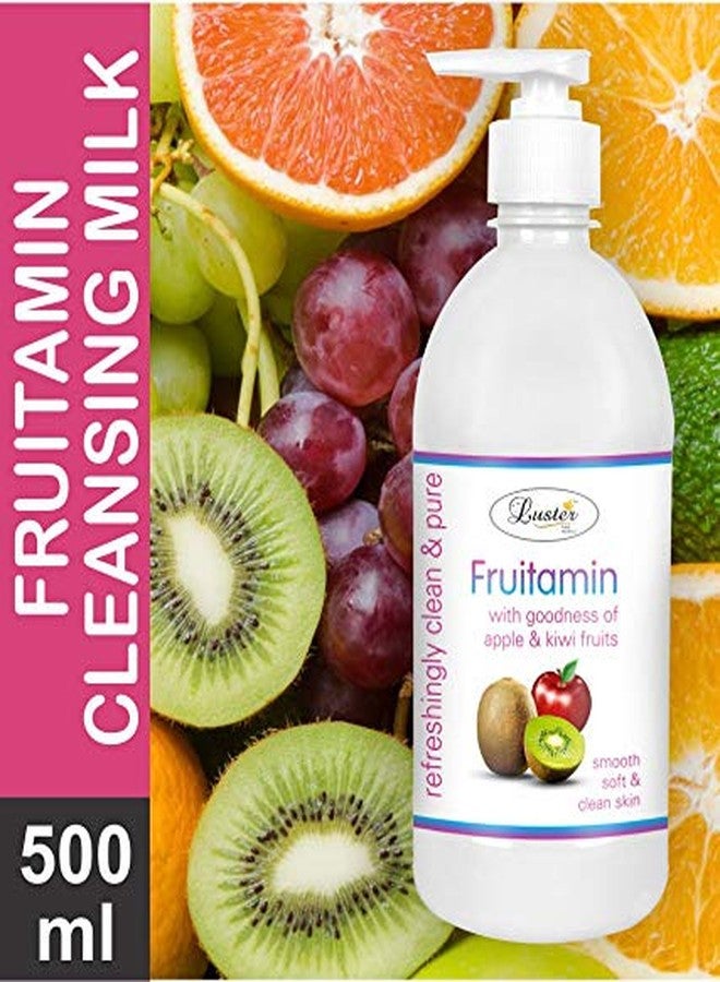 لاستر حليب التنظيف العميق بالفواكه والبرتقال من لوستر | مجموعة | بشرة ناعمة ونظيفة | حليب منظف للوجه | خالٍ من البارابين والكبريتات - 500 مل (عبوتان) - Image 4