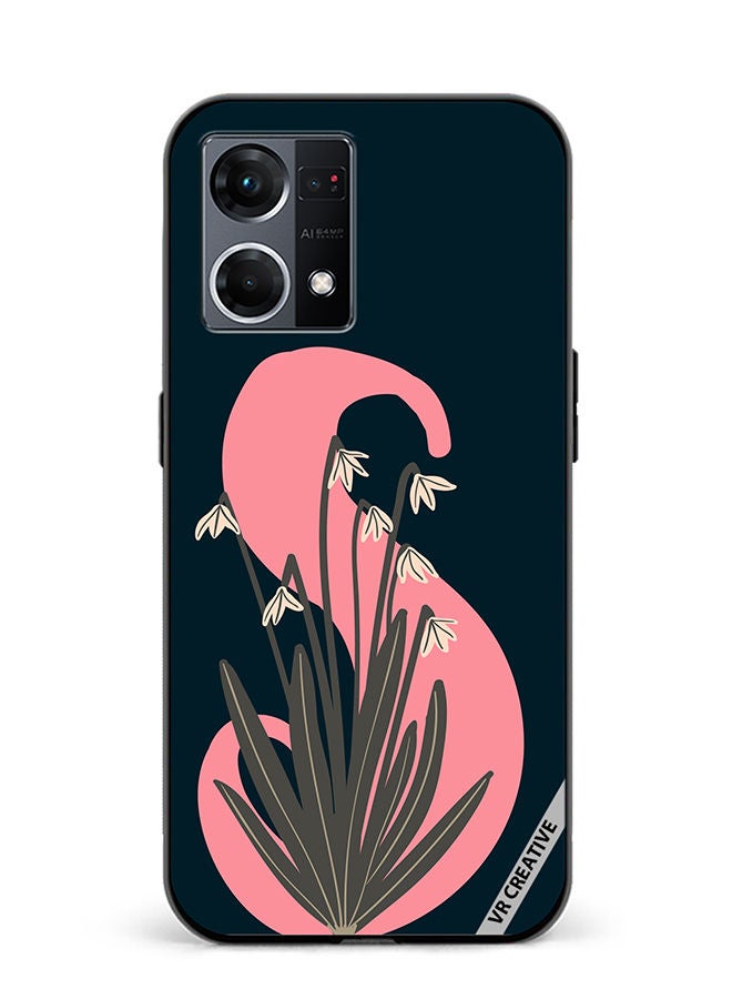 VR CREATIVE Protective Case Cover For Oppo Reno8 4G Alphabet S Design Multicolour - Image 1