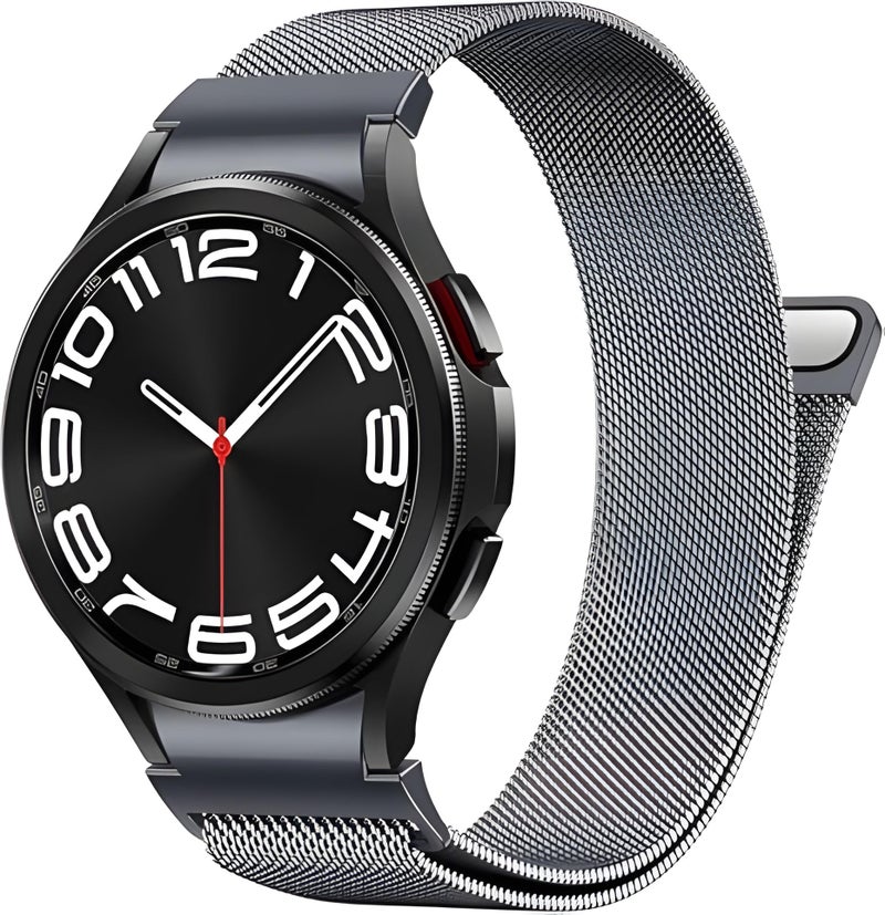 NEXT STORE Magnetic Metal Strap Compatible with Samsung Galaxy Watch 7/6/5/4 (40/44mm) – One-Click Mesh Loop Band for Watch 6 Classic 47/43mm, Watch 4 Classic, Watch 5 Pro, FE - Image 2