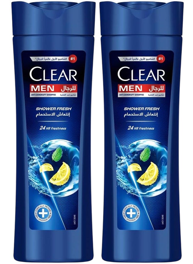 Clear Shampoo Shower Fresh 2x400ML
