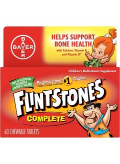Flintstones Vitamins Flintstones Complet Size 60s Flintstones Complete Childrens Multivitamin Supplement Chewable Tabs 60ct  - Image 1