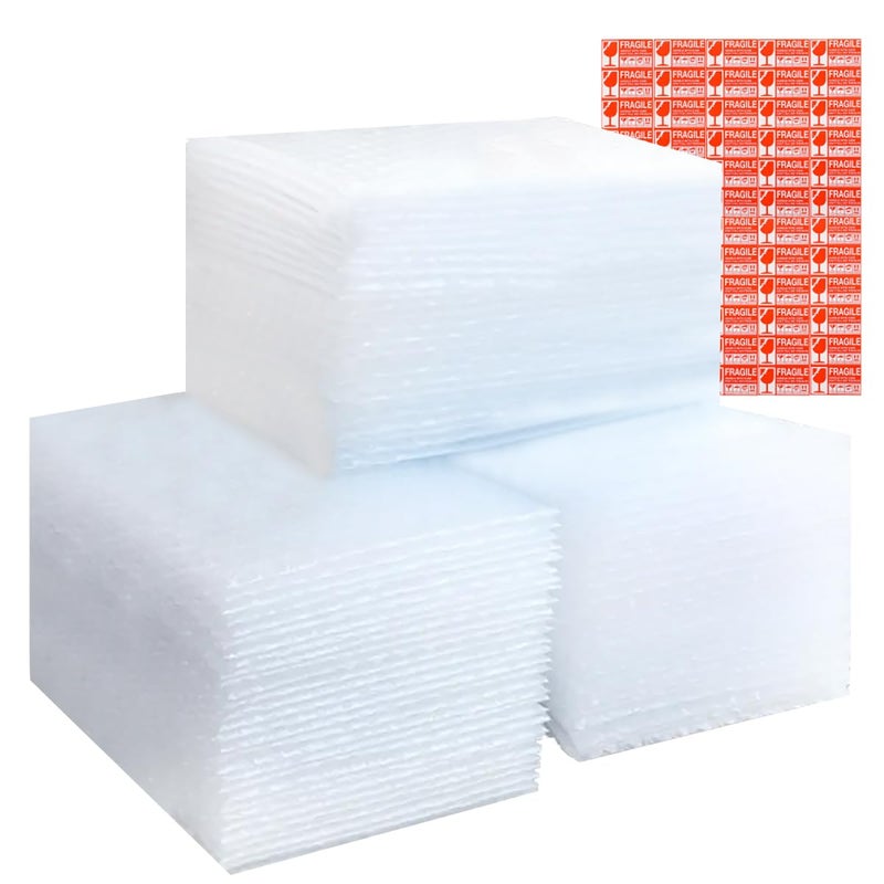 XYH 100 Pcs Bubble Pouches 6x8or 8x10 Multiple combinations Bubble Bag for Packing Which is AntiImpact Come with Exquisite Sealing Label Storage Packing and Moving - Image 2