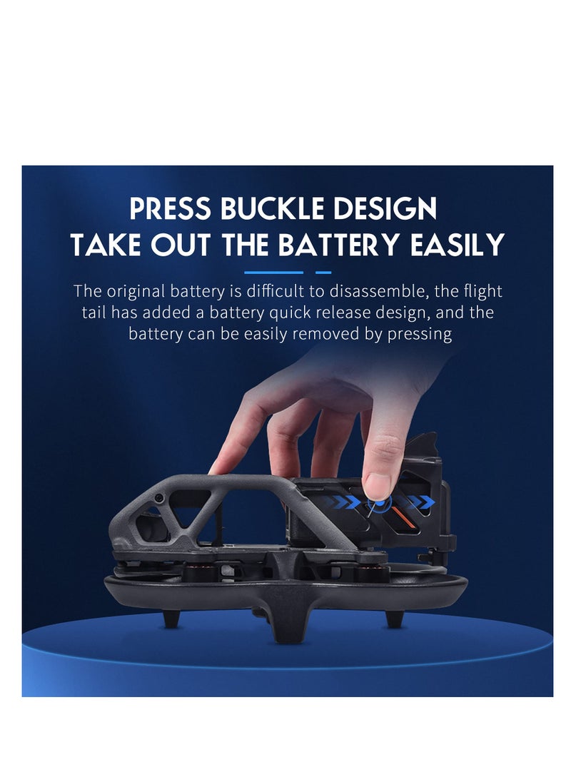 Excefore - Battery Anti-Release Buckle for DJI Avata, Battery Protection Holder, Low-Air Resistance Rear Wing Tail Fin Fixed Stabilizer, Battery Anti-Release Accessories - Image 1