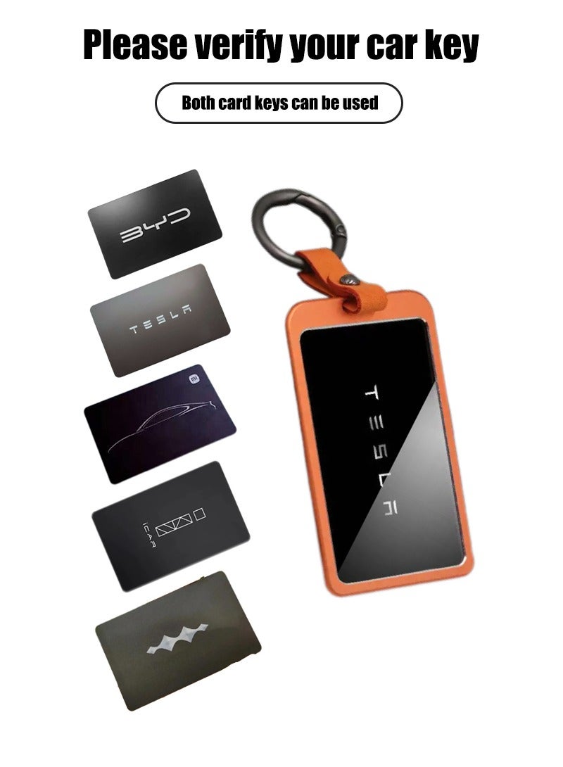 Car key card package, aluminum alloy protective sleeve, all-inclusive anti-slip and fall-resistant high-end, suitable for most car models. - Image 2