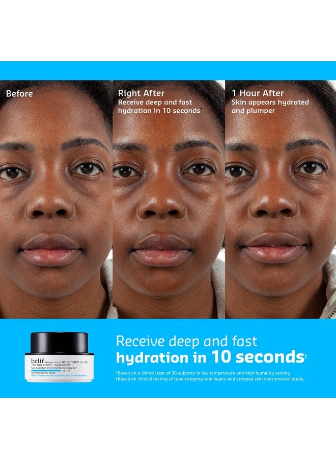 بليف كريم بيليف ذا ترو كريم أكوا بومب ٥٠ مل، مرطب يومي خفيف الوزن للوجه، كريم مرطب وممتلئ للوجه، حمض الهيالورونيك، النياسيناميد، السكوالين، مناسب لجميع أنواع البشرة، خالٍ من الزيوت المعدنية، للعناية بالبشرة الكورية - Image 5