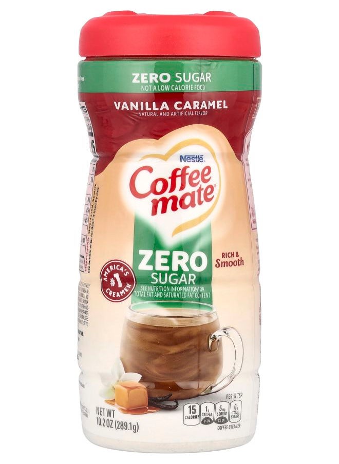 Coffee Mate Powder Coffee Creamer Zero Sugar Vanilla Caramel 10.2 oz (289.1 g) 