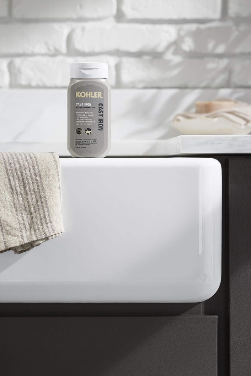 Kohler منظف كوهلر K-23725-NA من الحديد الزهر، للمطبخ والحمام، زجاجة 8 أونصات، منظف كريمي غير كاشط - Image 3