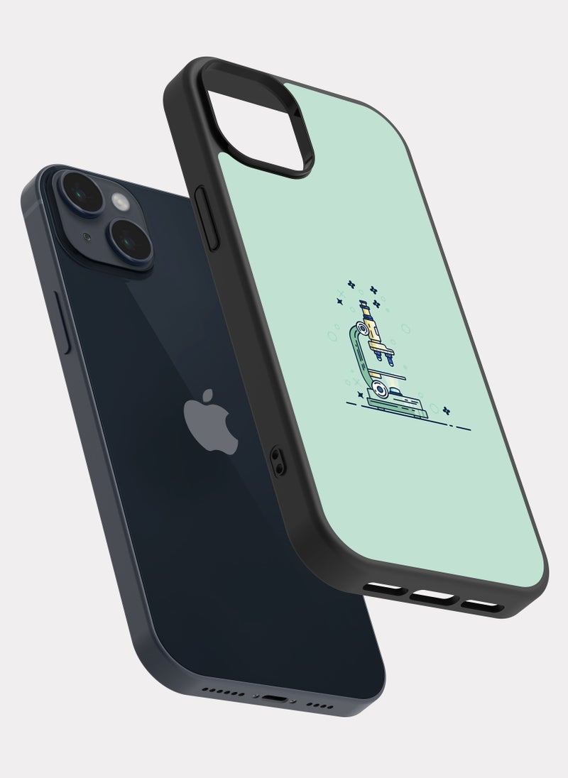 بكسلات كفر ايفون 14 بلس مجهر مختبر فيروزي - Image 2