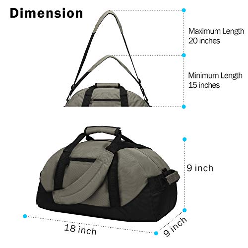 BuyAgain Duffle Bag, 18" Travel Carry On Sport Duffel Gym Bag with Top Handle For men Or Women - Image 2