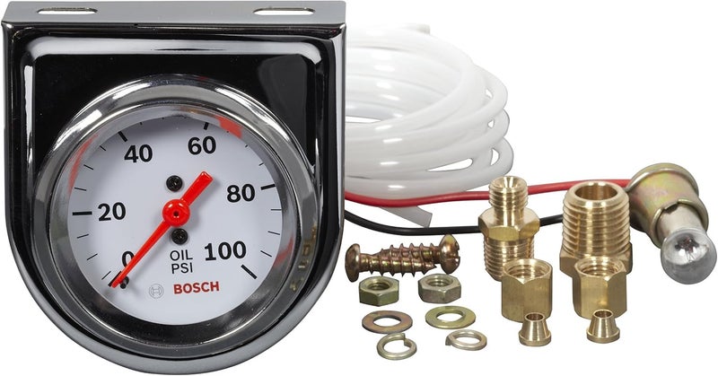 Bosch Style Line 2" Mechanical Oil Pressure Gauge - Image 2