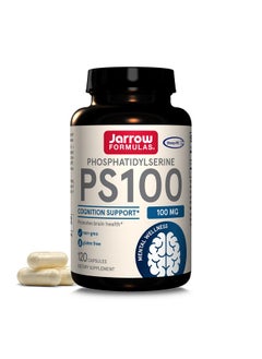 jarrow formulas Jarrow Formulas PS100 Phosphatidylserine, 100 mg, Dietary Supplement for Brain Health and Cognition Support, 120 Capsules, Up To a 120 Day Supply  - Image 1