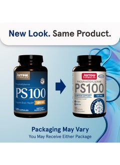 jarrow formulas Jarrow Formulas PS100 Phosphatidylserine, 100 mg, Dietary Supplement for Brain Health and Cognition Support, 120 Capsules, Up To a 120 Day Supply  - Image 2