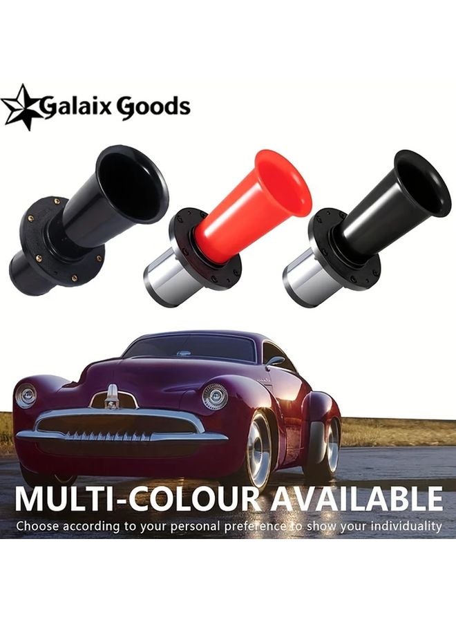 Vintage Car Horn 12V 110dB OOGA Ahooga Black Silver Zinc Alloy Universal Fit - Image 2