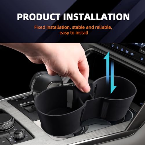 FDAIUN Center Console Cup Holder Protector Mats for 2024-2025 Mazda CX-90 CX-60 Silicone Automotive Interior Accessories - Image 4