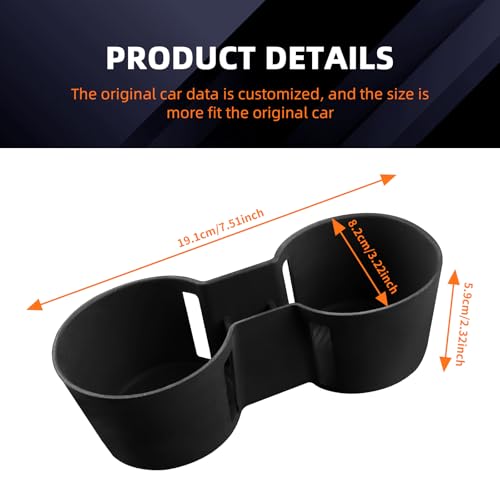 FDAIUN Center Console Cup Holder Protector Mats for 2024-2025 Mazda CX-90 CX-60 Silicone Automotive Interior Accessories - Image 5