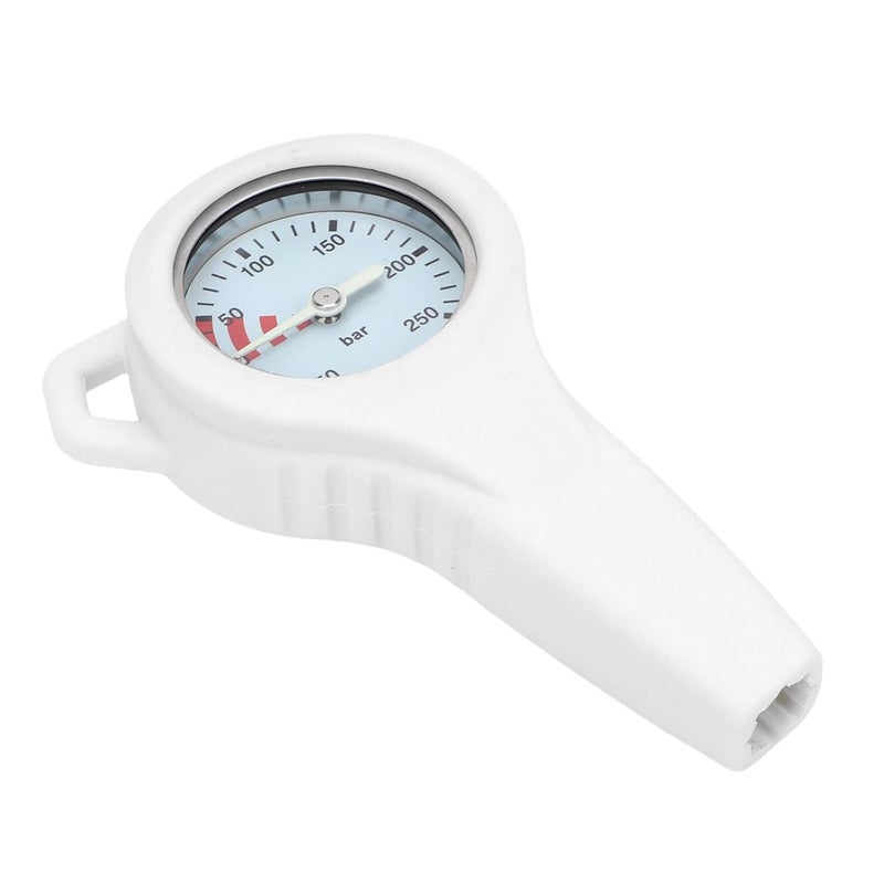 RiToEasysports Metal Dive Pressure Meter, Luminous Steel Copper BCD Style Underwater Diving Pressure Meter with Accurate Residuum Core, for Scuba Divers (White) - Image 5