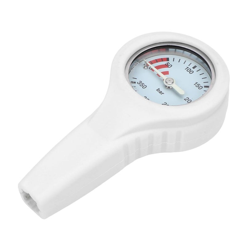 RiToEasysports Metal Dive Pressure Meter, Luminous Steel Copper BCD Style Underwater Diving Pressure Meter with Accurate Residuum Core, for Scuba Divers (White) - Image 3