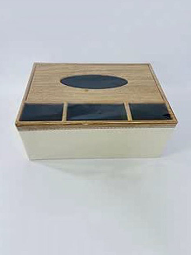 Bager 4-Part Tissue Box Organizer