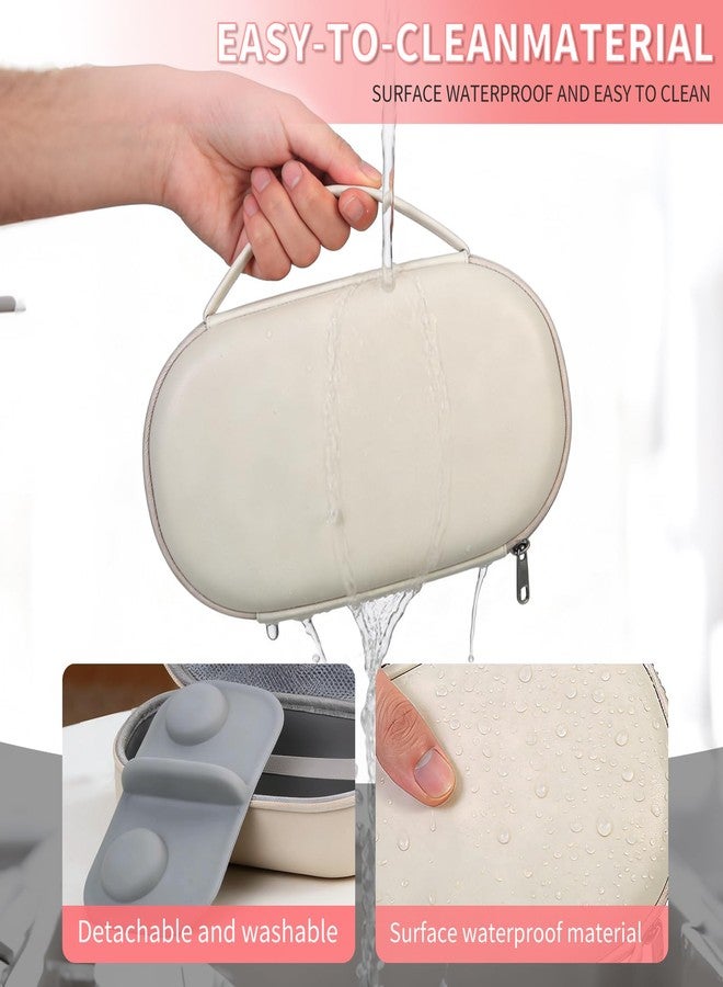 Piszvbej Wearable Breast Pump Bag, Carrying Case Compatible with Eufy Breast Pump, Portable Hard Shell Storage Bag with Zipper, Mesh Pocket and Elastic Strap, Holds 2 Pumps and Accessories, Ideal for Travel - Image 4