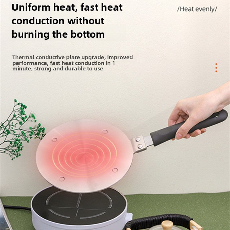 New Induction Cooker Heat Conduction Plate Sensor Plate Glass Ceramic Utensils Universal Magnetic Pad Removable Handle Heat Conduction Plate(20 solid wood handle thermal board) - Image 5