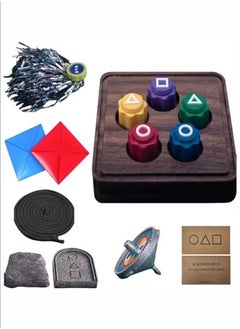 Tiokkss Korean Traditional Game Set, Family Party Stone Catch Game, Hand-Eye Coordination Training Game for Multiplayer Games  - Image 1