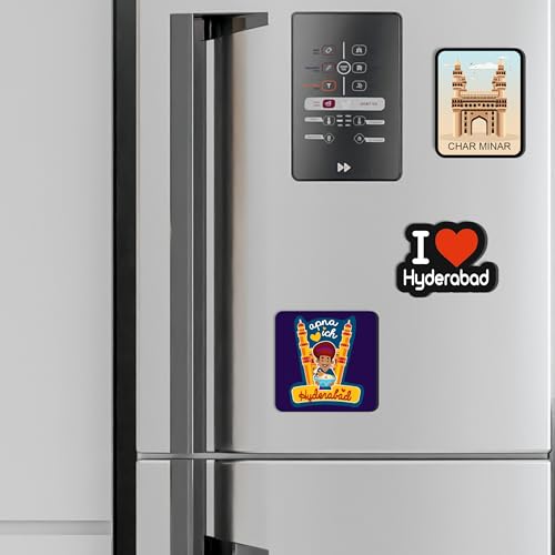 Giftplease Hyderabad City Fridge Magnets- Set of 3 | Travel Souvenir | Refrigerator Magnet | Gifts | Decorative Items for Kitchen Fridge Magnets Set | Multicolor (FM_65) - Image 4