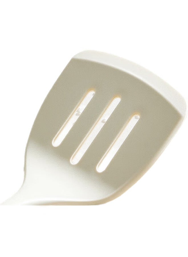 COOKER KING Chuidahuang Silicone Spatula, Wooden Handle Non-Stick Pan Coating Frying Pan Specialized Spatula, White - Image 2