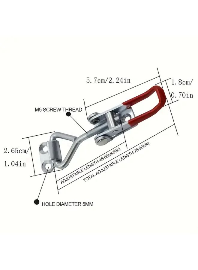 5pcs Medium Adjustable Pull Rod Holder Quick Release Tool Rack For Workshop Garage - Image 3