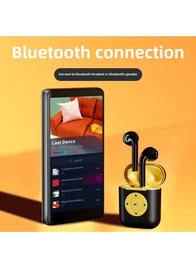 Generic - A6 Android Student Small Walkman MP4MP5 Full Screen Bluetooth Edition Smart Mp6 Video Player Internet Access-Body Color:Black-Memory Capacity:Host +64gb - Image 1