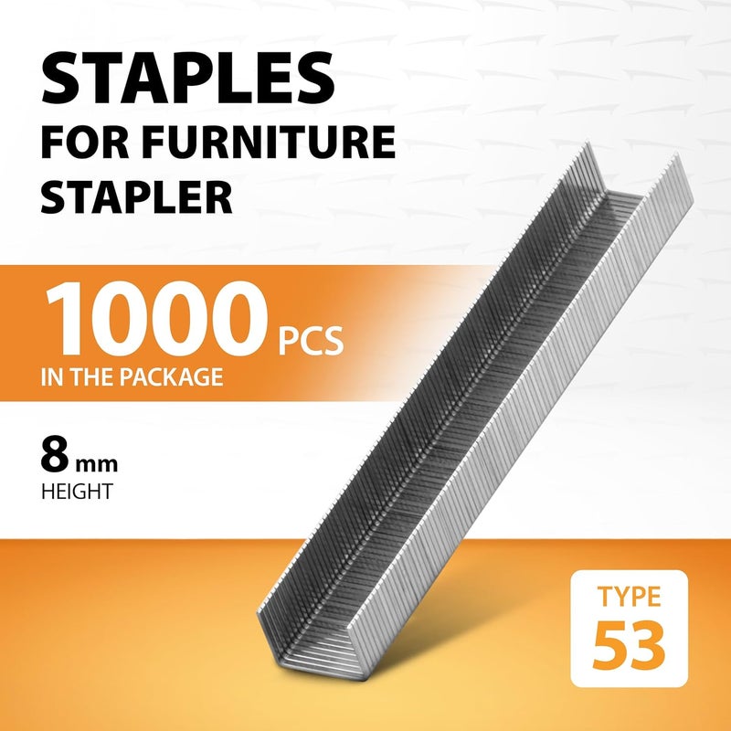 Sparta Staples for Staple Gun, 1000 Pieces (8mm) - Image 2